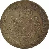 France Louis XVI - Silver Ecu, dressed up Bust - 1779/8 A Paris