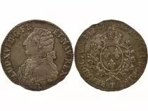 France Louis XVI - Silver Ecu, dressed up Bust - 1783 T Nantes