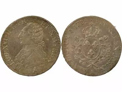 France Louis XVI - Silver Ecu, dressed up Bust - 1784 A Paris