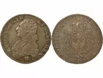 France Louis XVI - Silver Ecu, dressed up Bust - 1787 L Bayonne