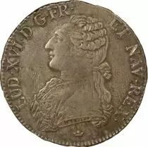 France Louis XVI - Silver Ecu, dressed up Bust - 1788 M Toulouse