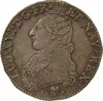 France Louis XVI - Silver Ecu, dressed up Bust - 1789 L Bayonne