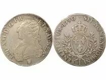 France Louis XVI - Silver Ecu, dressed up Bust - 1790 I Limoges