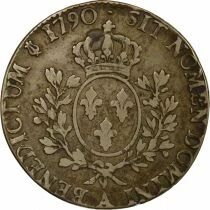 France Louis XVI - Silver Ecu, with Dressed up Bust - 1790 A Paris