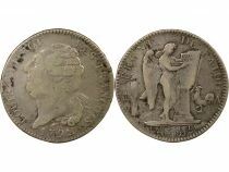 France Louis XVI - Silver Ecu, with Genius - 1792 A Paris