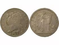 France Louis XVI - Silver Ecu, with Genius - 1793 A Paris