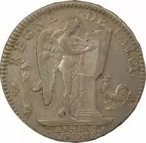 France Louis XVI - Silver Ecu, with Genius - 1793 A Paris