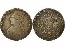 France Louis XVI - Silver Ecu, with Olive Branches - 1779 M Toulouse