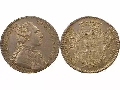 France Louis XVI - Silver Token, City of Bordeaux - 1776