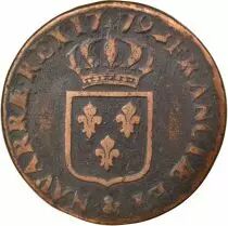 France Louis XVI - Sol with Shield - 1779 & Aix