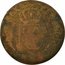 France Louis XVI - Sol with Shield - 1784 K Bordeaux