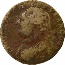 France Louis XVI, Constitution - 12 Deniers au Faisceau - 1792 T Nantes