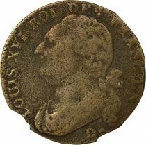 France Louis XVI, Constitution - 12 Deniers au Faisceau - 1793 D. Dijon