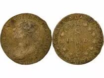 France Louis XVI, Constitution - 12 Deniers with Fasces - 1792 T Nantes