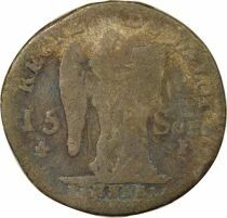 France Louis XVI, Constitution - 15 Sols Argent, au G&eacute;nie - 1791 I Limoges