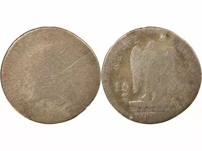 France Louis XVI, Constitution - 15 Sols with Genius - 1792 T Nantes