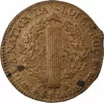 France Louis XVI, Constitution - 2 Sols Au Faisceau 1791 A Paris