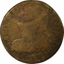 France Louis XVI, Constitution - 2 Sols with Fasces - 1791 W Lille