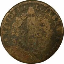France Louis XVI, Constitution - 2 Sols with Fasces - 1791 W Lille