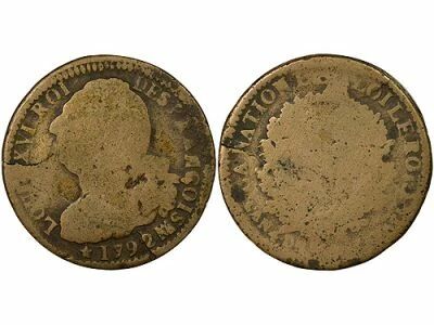 France Louis XVI, Constitution - 2 Sols with Fasces - 1792 MA Marseille
