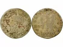 France Louis XVI, Constitution - 30 Sols au Génie - 1792 T Nantes