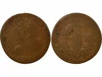 France Louis XVI, Constitution - 6 Deniers with Fasces - 1793 K Bordeaux