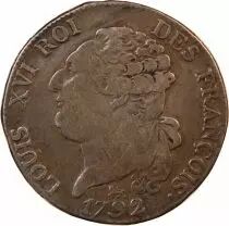 France Louis XVI Constitution - 1/2 Ecu De 3 Livres 1792 A Paris