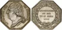 France Louis XVIII -  Assurance des 4 départements - Paris - 1819 - Argent