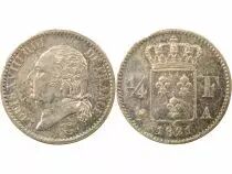 France Louis XVIII - 1/4 Franc Argent - 1821 A Paris