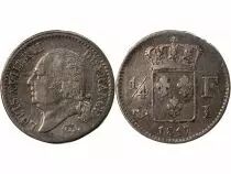 France Louis XVIII - 1/4 Franc Argent 1817 I Limoges
