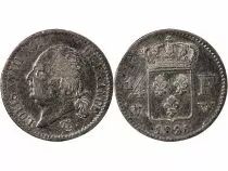 France Louis XVIII - 1/4 Franc Argent 1823 W Lille