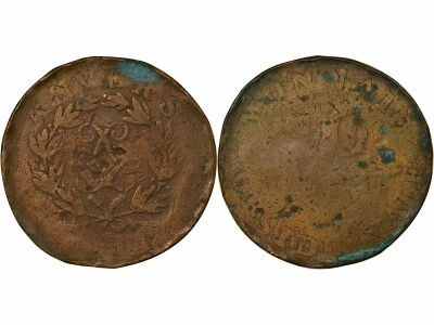 France Louis XVIII - 10 Centimes, Si�ge d\'Anvers - 1814 R