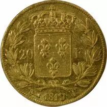 France Louis XVIII - 20 Gold Francs, Bare Head - 1819 T Nantes