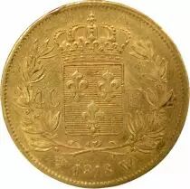 France Louis XVIII - 40 Gold Francs - 1818 W Lille