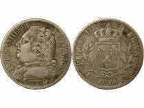France Louis XVIII - 5 Francs Argent, au Buste Habill&eacute; - 1814 L Bayonne