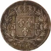 France Louis XVIII - 5 Francs Argent 1817 L Bayonne