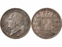 France Louis XVIII - 5 Francs Argent 1822 A Paris