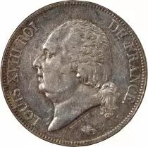France Louis XVIII - 5 Francs Argent 1822 A Paris