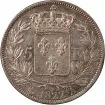 France Louis XVIII - 5 Francs Argent 1822 A Paris