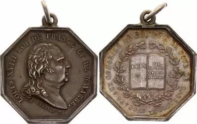 France Louis XVIII - Avocats au Conseil du Roi - ND - Silver