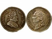France Louis XVIII - Quinaire Argent, Henri IV - Undated (1818)