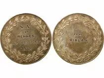 France Lycée St Vincent, Rennes - Médaille Argent, P. Rialan - 1912