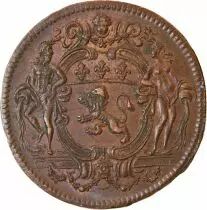 France Lyon, Consulat De Lyon, Jean Baptiste Flachat - Jeton Bronze 1753