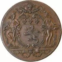 France Lyon, Consulat De Lyon, Les 4 Echevins - Jeton Bronze 1721