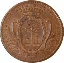 France Maire D\'Angers, Jean François Allard - Jeton Cuivre 1777