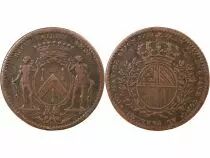 France Maire De Dijon, Jean-Pierre Burteur - Jeton Cuivre 1733