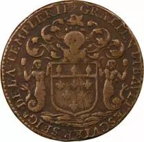 France Maire de Nantes - Gratien Libault, Sieur De La Templerie  Jeton Cuivre 1671