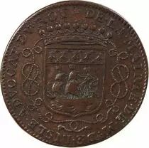 France Maire de Nantes - Guillaume De Lisle De La Nicollière - Jeton Cuivre 1687