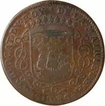France Maire De Nantes - Guillaume De Lisle De La Nicolliere, Jeton Cuivre 1687