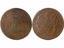 France Maire De Nantes - Guillaume De Lisle De La Nicolliere, Jeton Cuivre 1687